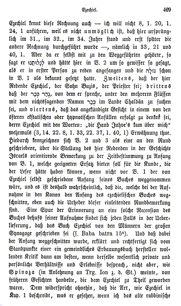 Ezechiel : Beitrag zu besserer Wrdigung seiner Person und seiner Schrift (Klostermann, 1877)